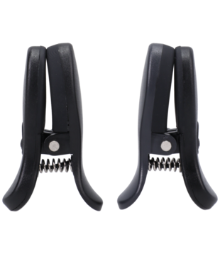 Vibro Grippers - Vibrerende Tepelklemmen met Koffer - Zwart