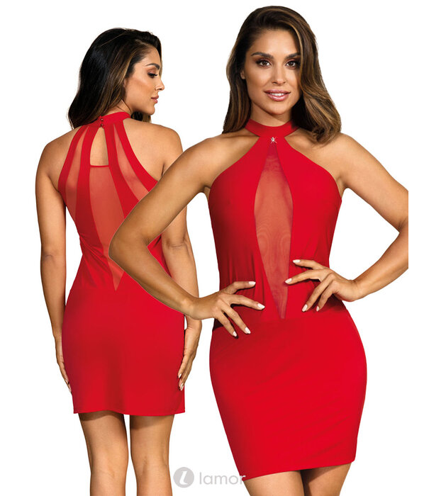 * AXAMI RoodJurkje met Tule en Sier detail