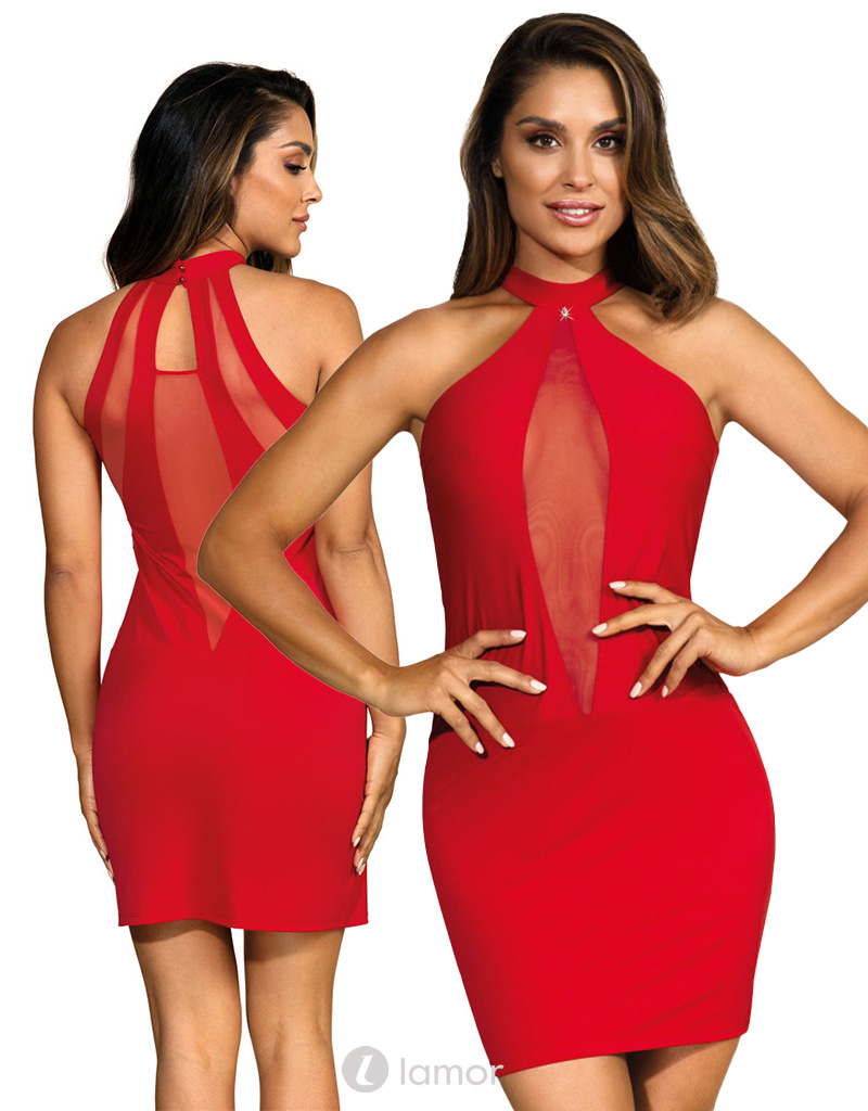 * AXAMI Rood jurkje met Tule, AX9259 afbeelding