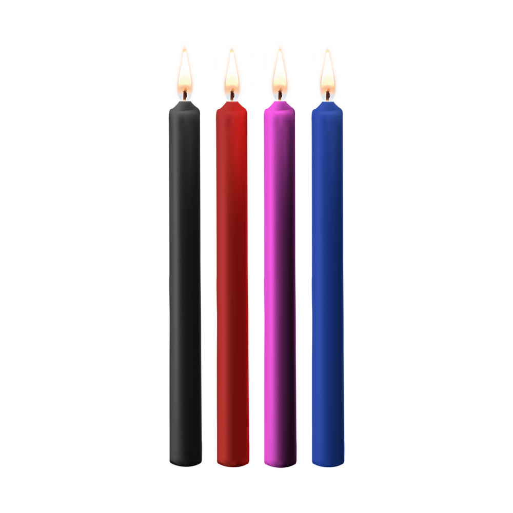 Ouch! by Shots Teasing Wax Kaarsen - 4 Stuks - Groot - Multicolor afbeelding