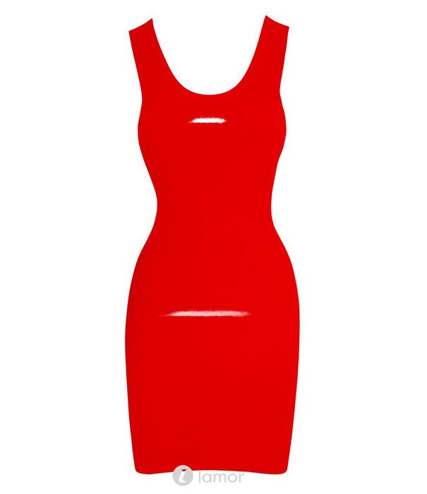 * LATE X RoodLatex Mini Jurkje – Strak aangesloten, mouwloos en verleidelijk kort