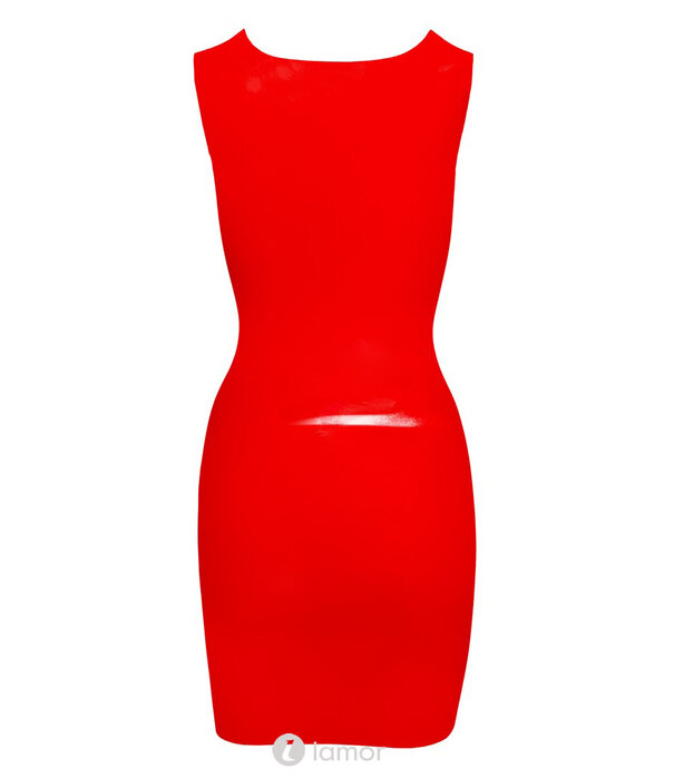 * LATE X RoodLatex Mini Jurkje – Strak aangesloten, mouwloos en verleidelijk kort