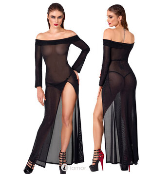 Jurk met Glitters en Carmen-halslijn, F2719339