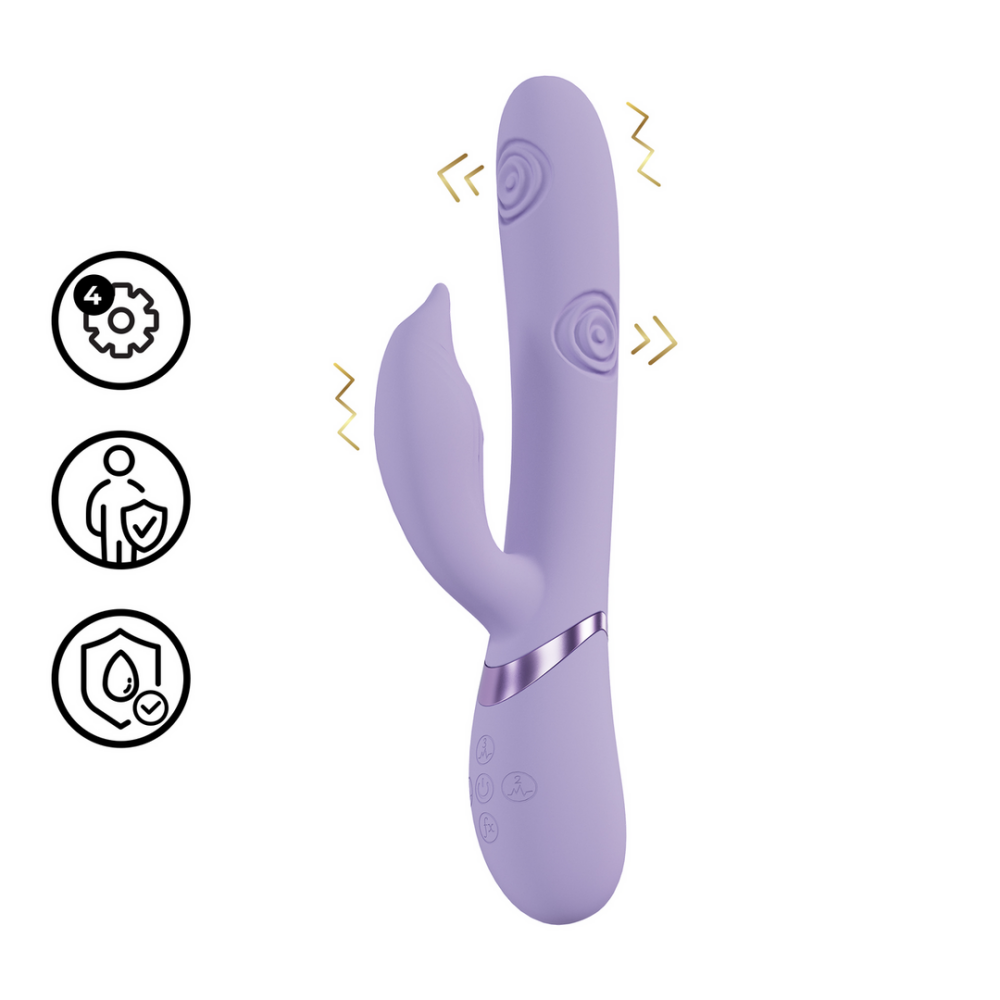 VIVE by Shots Pallina - G-Spot Vibrerende en Tikken Parels Clitorale Stimulator - Lavendel afbeelding