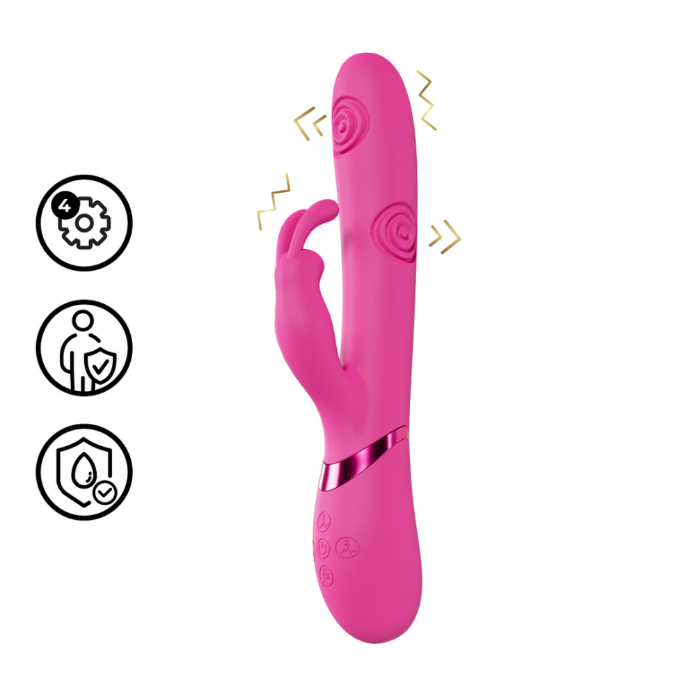VIVE by Shots Mimi - G-Spot Vibrerende en Tikkende Konijn - Roze afbeelding