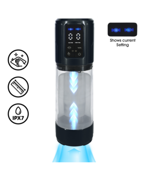 UltraLift - Automatische Waterdichte Masturbator Pomp - Gun Metal