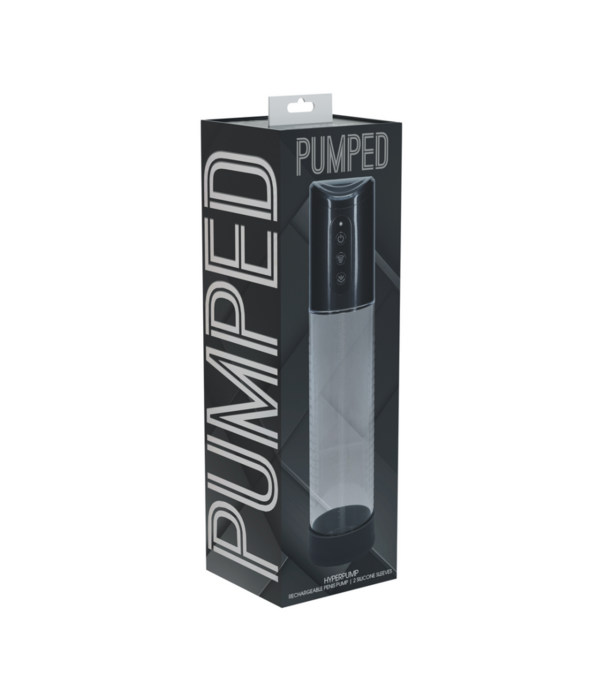 Pumped by Shots HyperPump - Oplaadbare Penis Pomp - Gun Metal
