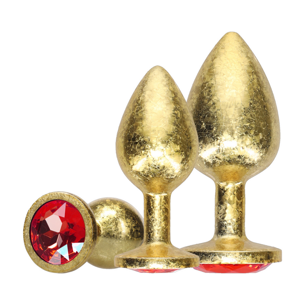 Ouch! by Shots Milan Collection - Metalen Anale Plug Set - Goud afbeelding