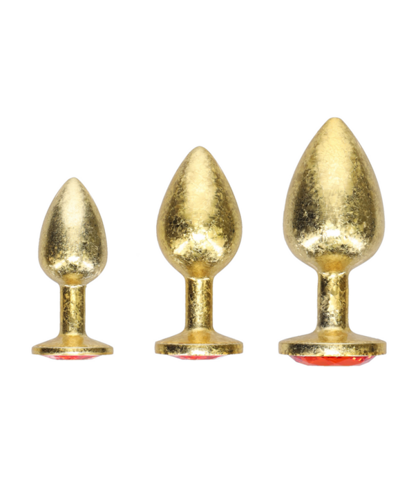 Ouch! by Shots Milan Collection - Metalen Anale Plug Set - Goud