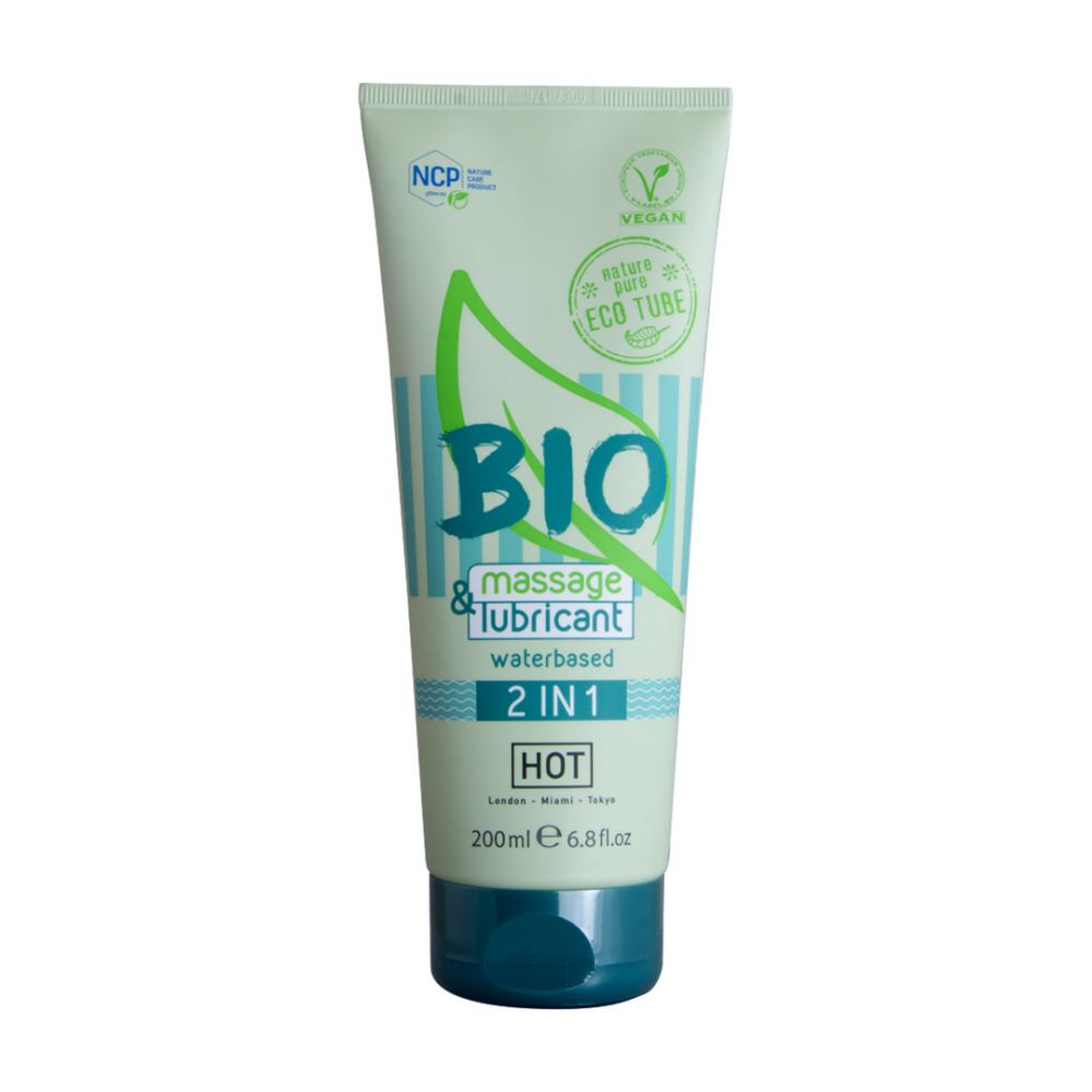HOT 2 In 1 Massage en Waterbased Lubricant - 7 fl oz / 200 ml afbeelding