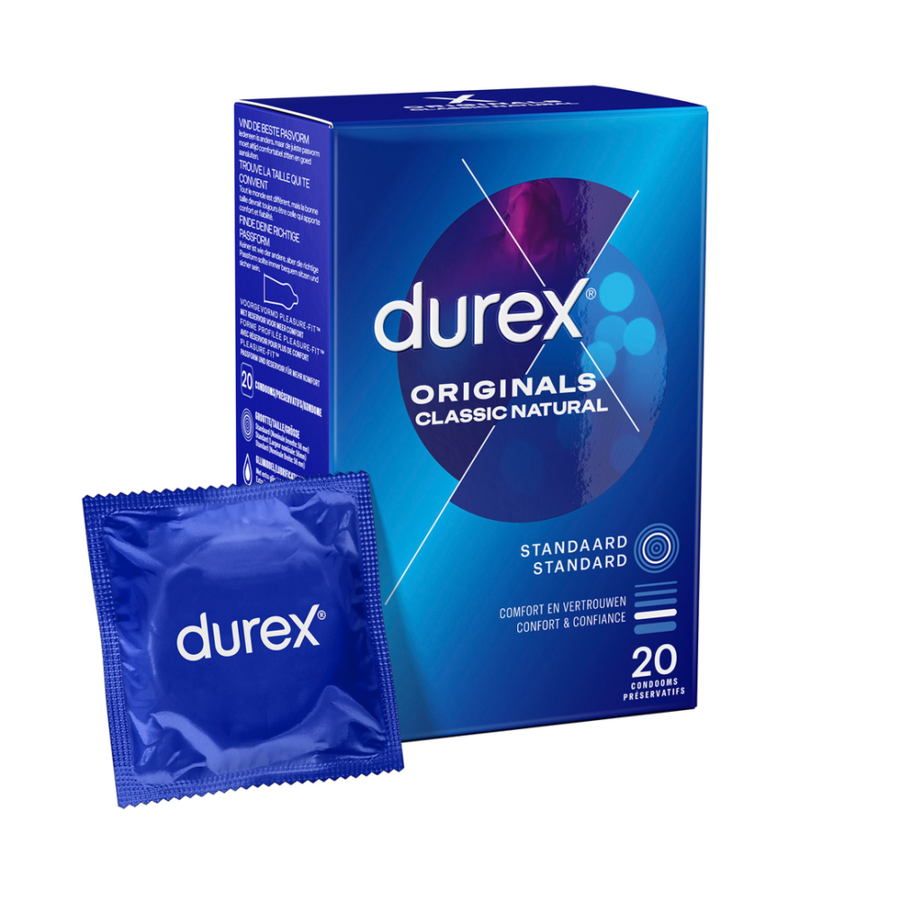 Durex Originals Classic Natural - Condooms - 20 Stuks afbeelding