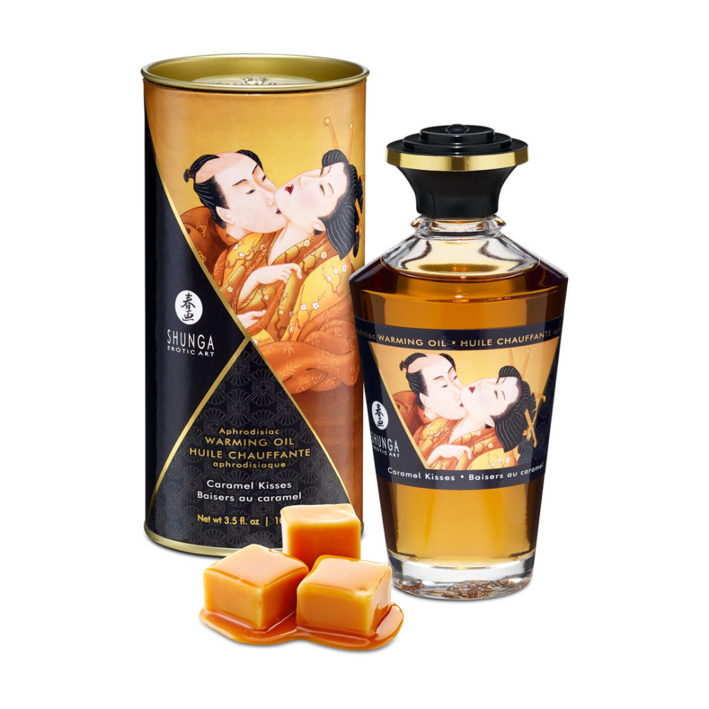 Shunga Aphrodisia Olie - Caramel Kussen - 3.5 fl oz / 100 ml afbeelding