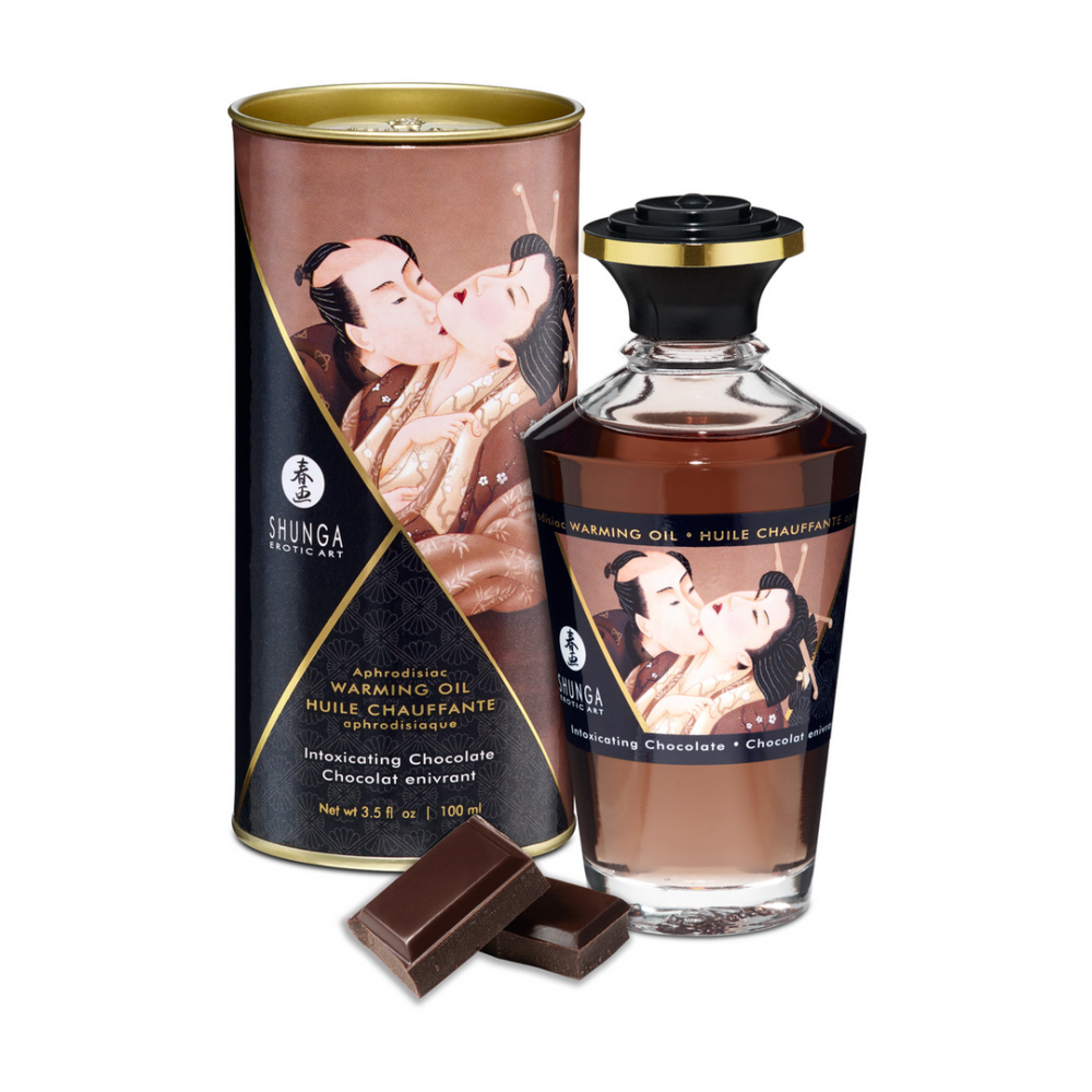 Shunga Aphrodisia Olie - Betoverende Chocolade - 3,5 fl oz / 100 ml afbeelding