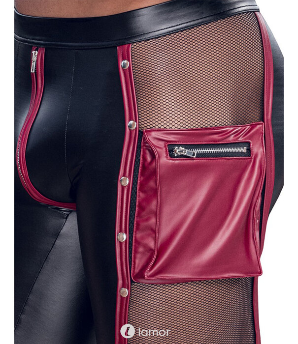 * NEK NEK short in zwart mattlook met kettingen & cargozak