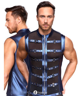 Mouwloos shirt met riemlook, NK2161834