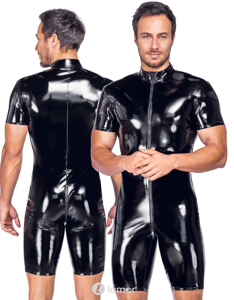 * BLACK LEVEL Lak jumpsuit kort, BL2890577 afbeelding