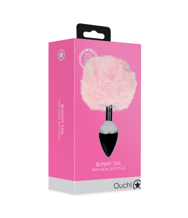 Ouch! by Shots Konijnenstaart met metalen buttplug