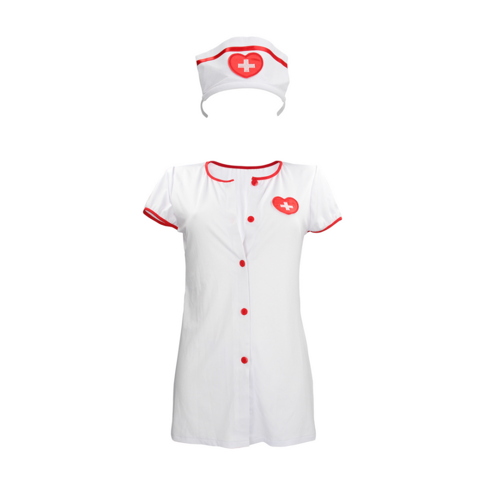 S-Line by Shots Verpleegster Kostuum - S/M - Wit afbeelding