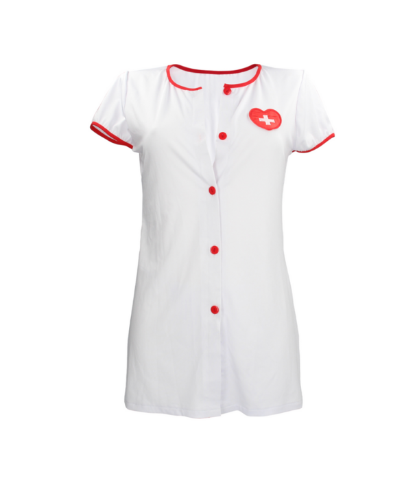 S-Line by Shots Verpleegster Kostuum - S/M - Wit