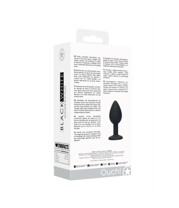 Ouch! by Shots Siliconen Butt Plug met Verwijderbare Sieraden