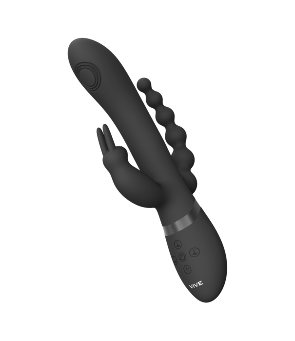 VIVE by Shots Rini - Pulse Wave  Vibrerende Dubbele Penetratie Rabbit - Zwart