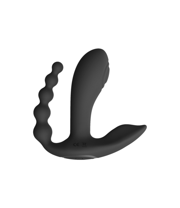 VIVE by Shots Kata - Pulse Wave  Vibrerende Dubbele Penetratie Vibrator - Zwart