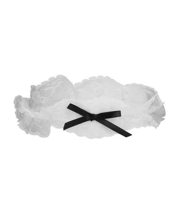 S-Line by Shots Frans Maids Kostuum - S/M - Zwart