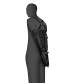 Vetersluiting Volledige Mouw Armbeperking - Zwart