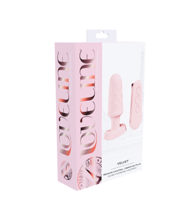 Loveline by Shots Velvet - Afstandsbediening Vibrerende Plug - Roze