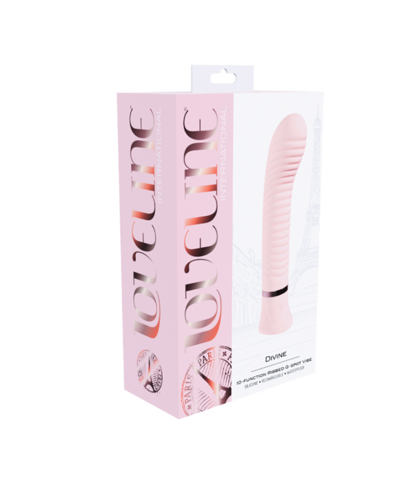 Loveline by Shots Divine - Geribbelde G-spot Vibe - Roze