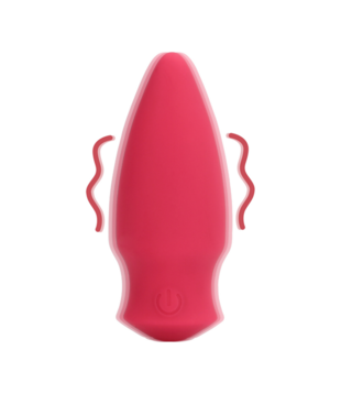 Kegelvormige Bullet Vibrator - Blushing Red