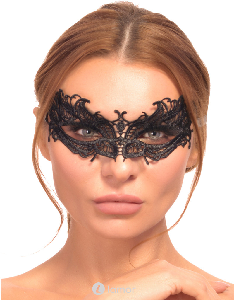 * 7-HEAVEN Zwart Venetiaans Masker, A7782 afbeelding