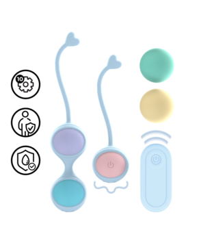 Vibrerende en 5 Gewicht Verwisselbare Kegelset - Paars