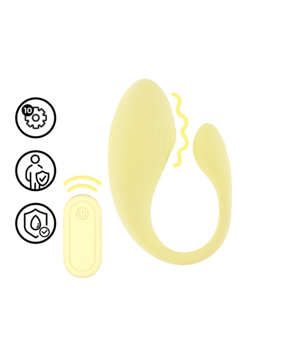 Loveline by Shots Vibrerende G-Spot Vibe met Afstandsbediening - Geel