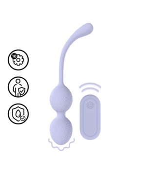Vibrerende Kegelbal met Afstandsbediening - Lavendel