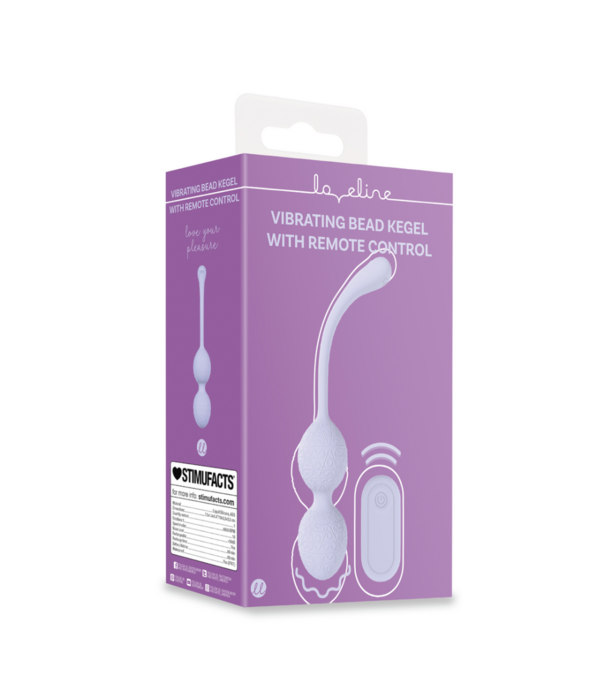 Loveline by Shots Vibrerende Kegelbal met Afstandsbediening - Lavendel