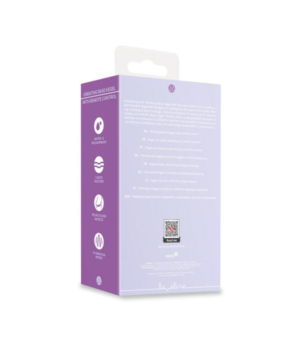 Loveline by Shots Vibrerende Kegelbal met Afstandsbediening - Lavendel