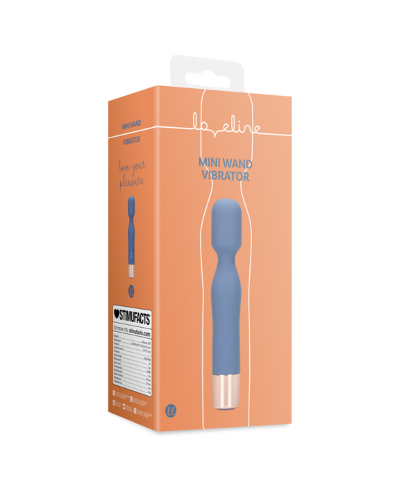 Loveline by Shots Mini Wand Vibrator - Blauwe Horizon