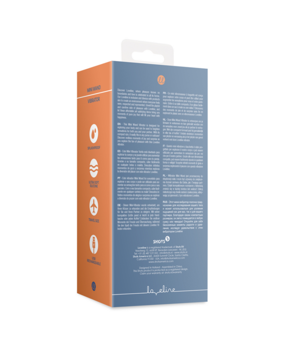 Loveline by Shots Mini Wand Vibrator - Blauwe Horizon