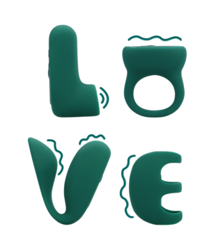 'LOVE' (S)explore Set - Groene Kristal