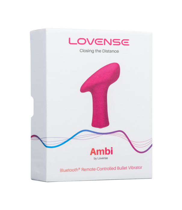 Lovense Ambi - App-gestuurde Brede Oppervlakte Bullet Vibrator - Roze