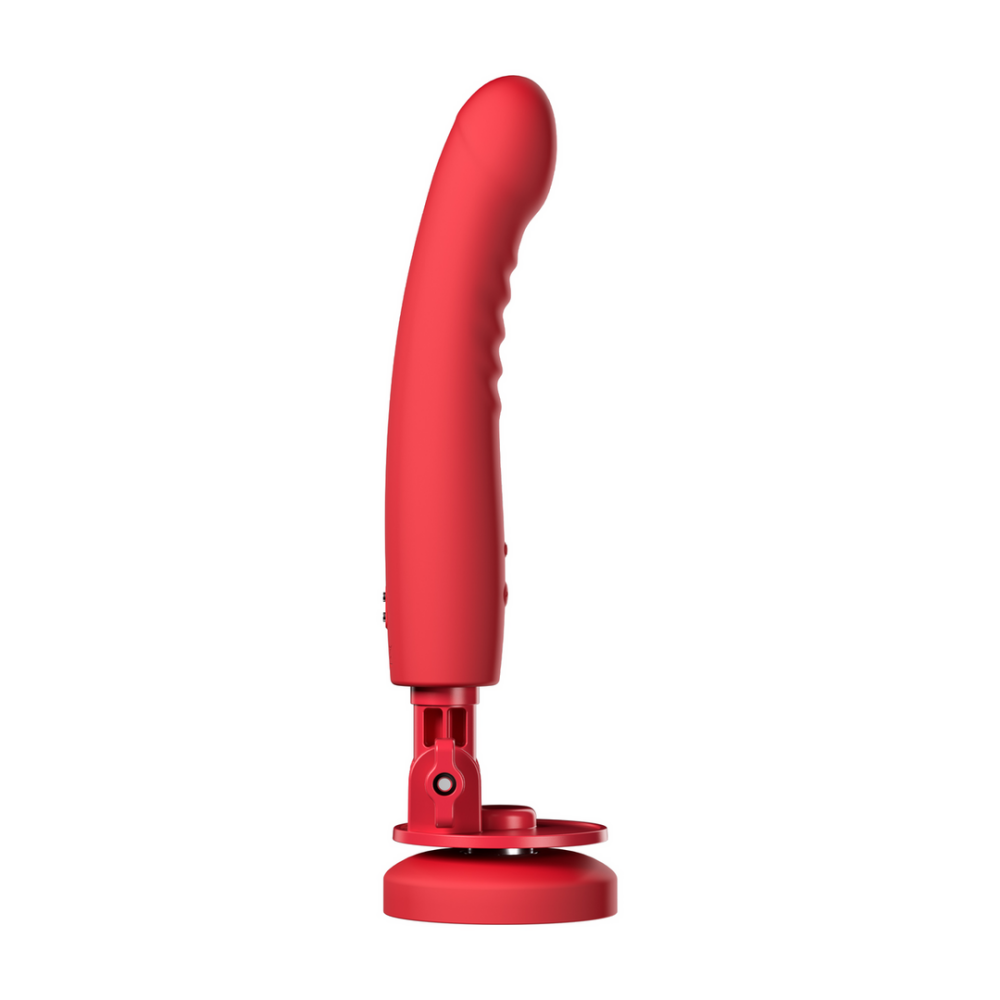 Lovense Mission 2 - Vibrerende Zuigcup Dildo met Touch-Sense - Rood afbeelding