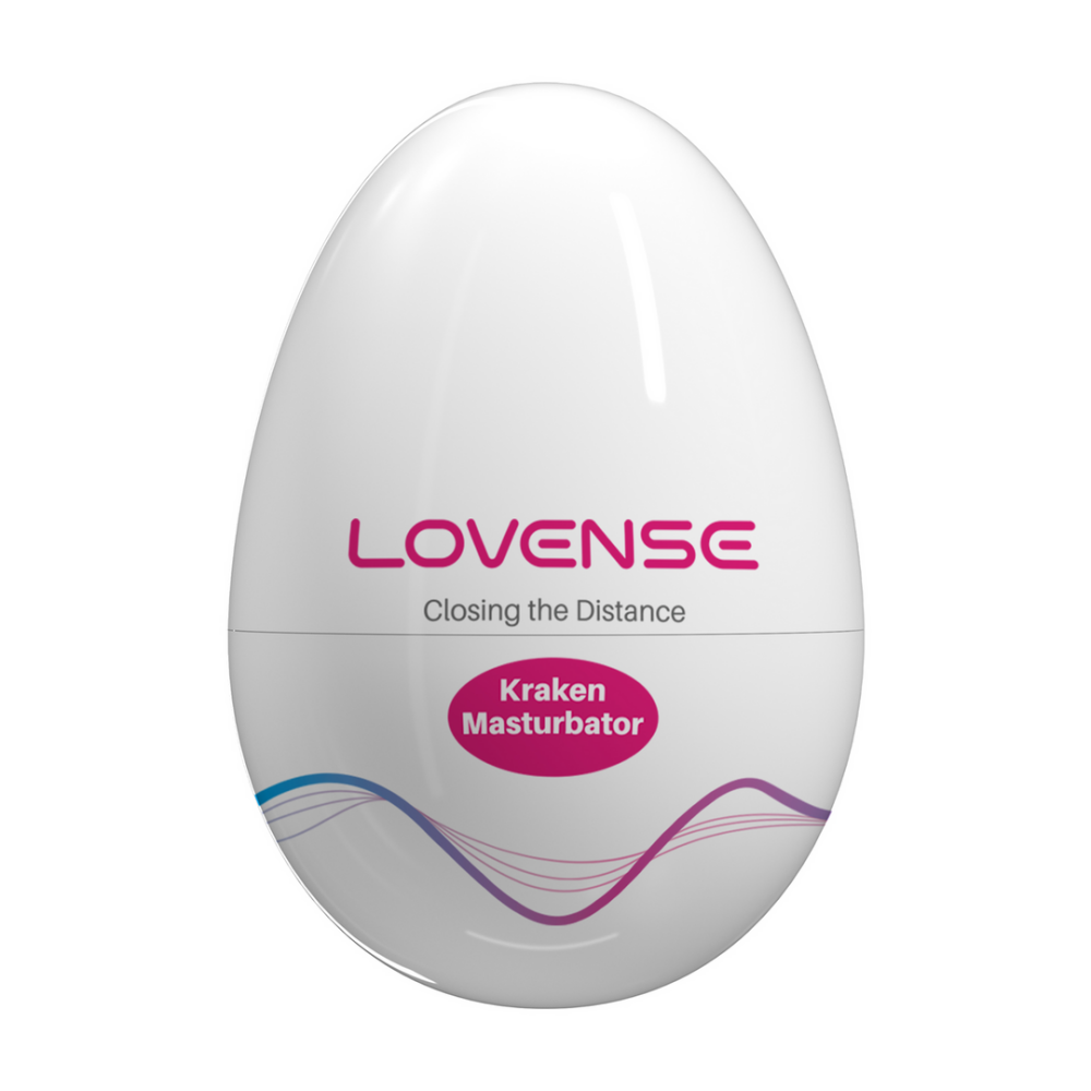 Lovense Kraken - Single - Zachte Rekbare Ei Masturbator - Wit afbeelding