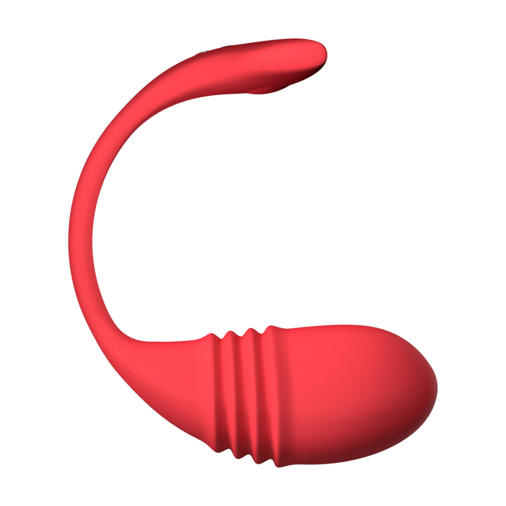 Lovense Vulse - App-gestuurde Duwende Ei Vibrator - Rood afbeelding