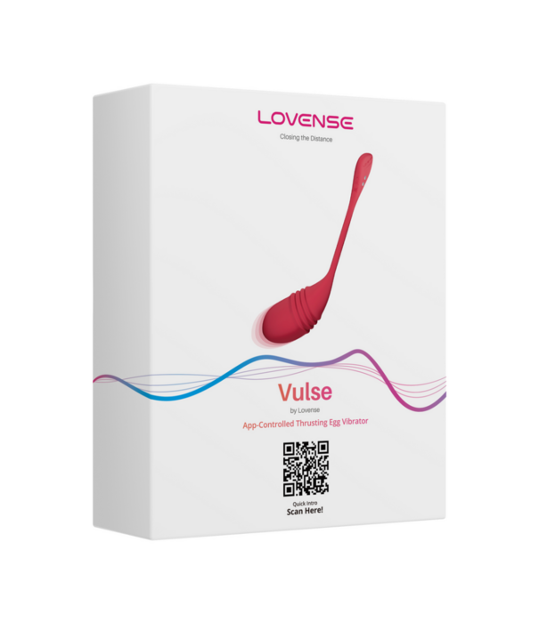 Lovense Vulse - App-gestuurde Duwende Ei Vibrator - Rood