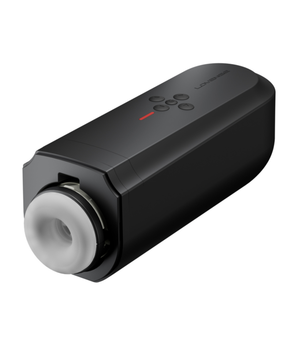 Lovense Solace - App-gestuurde Automatische Duwende Mannenmasturbator - Zwart