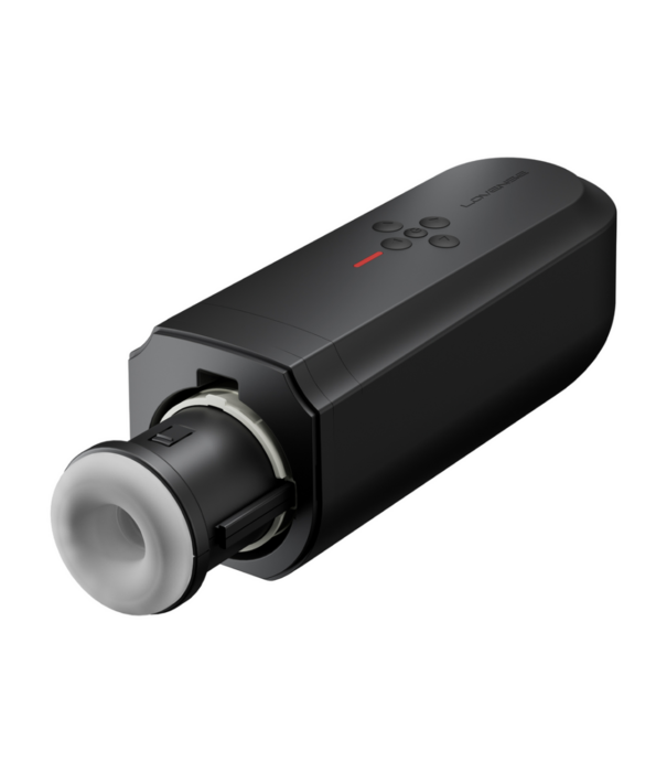 Lovense Solace - App-gestuurde Automatische Duwende Mannenmasturbator - Zwart