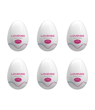 Kraken - 6 Pack - Zachte Rekbare Ei Masturbator - Wit