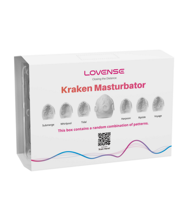 Lovense Kraken - 6 Pack - Zachte Rekbare Ei Masturbator - Wit