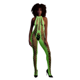 Bodystocking met Halterneck - One Size - Neon Groen